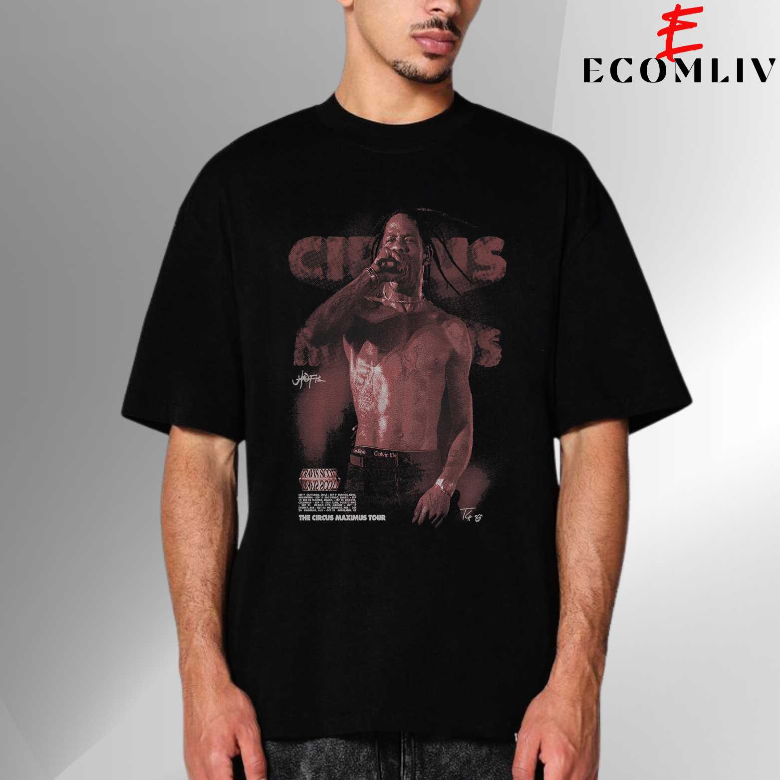 Travis Scott Circus T-Shirt, Unisex T-Shirt